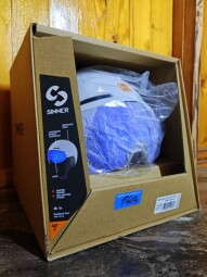 PRILBA SINNER MONTBLANC VISOR MATTE WHITE 55-58CM